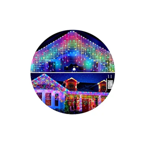 Genérico - Juego Luces Navidad Cascada 800 Leds 18 Mts Multicolor