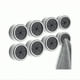 thumbnail image 3 of 1/3/8pcs Kitchen Towel Holder, Self Adhesive Wall Dish Towel Hook, Round Wall Mount Towel Holder For Bathroom, Kitchen And Home, Wall, Cabinet, Garage, No Drilling Required, 3 of 3