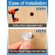 thumbnail image 2 of Pines de soporte para estantes Apipi 100 piezas 5 mm PVC transparente y acero, 2 of 7