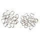 thumbnail image 1 of 200 piezas de aleación diy d dee anillos para correas correas blancas, 1 of 6