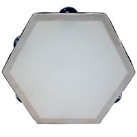 Puntostore - Pandero Hexagonal 8 Pulgadas Madera - Ps