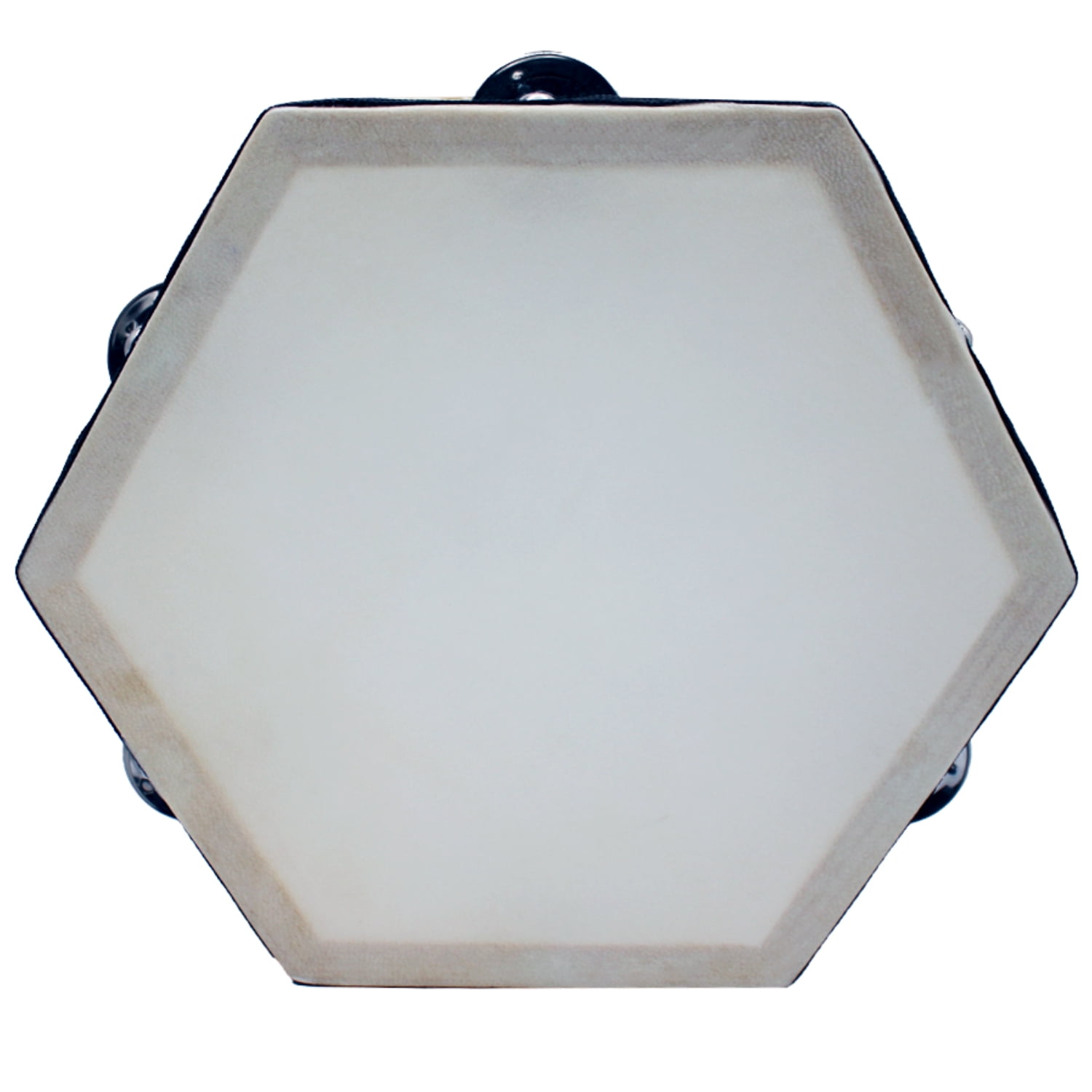 Puntostore - Pandero Hexagonal 8 Pulgadas Madera - Ps