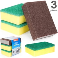 Kit Aileda 2 Esponja Lisa Multiuso + 1 Esponja Mágica Cocina