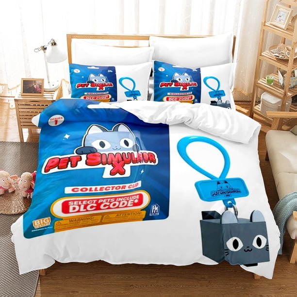 Popular Games Cute Pet Simulator X ing Bedding Set Single Double King Bed Set Children's Bedroom Duvet Set Bed Sheets