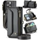 thumbnail image 1 of CaseMe Funda de Cuero for iPhone 16 Pro de 6.3 Pulgadas con Billetera [Bloqueo RFID] con Ranura para Billetes con Zíper y 7 Tarjeteros, Correa de Hombro y Muñeca Magnética de Cuero PU Suave, Funda de, 1 of 13