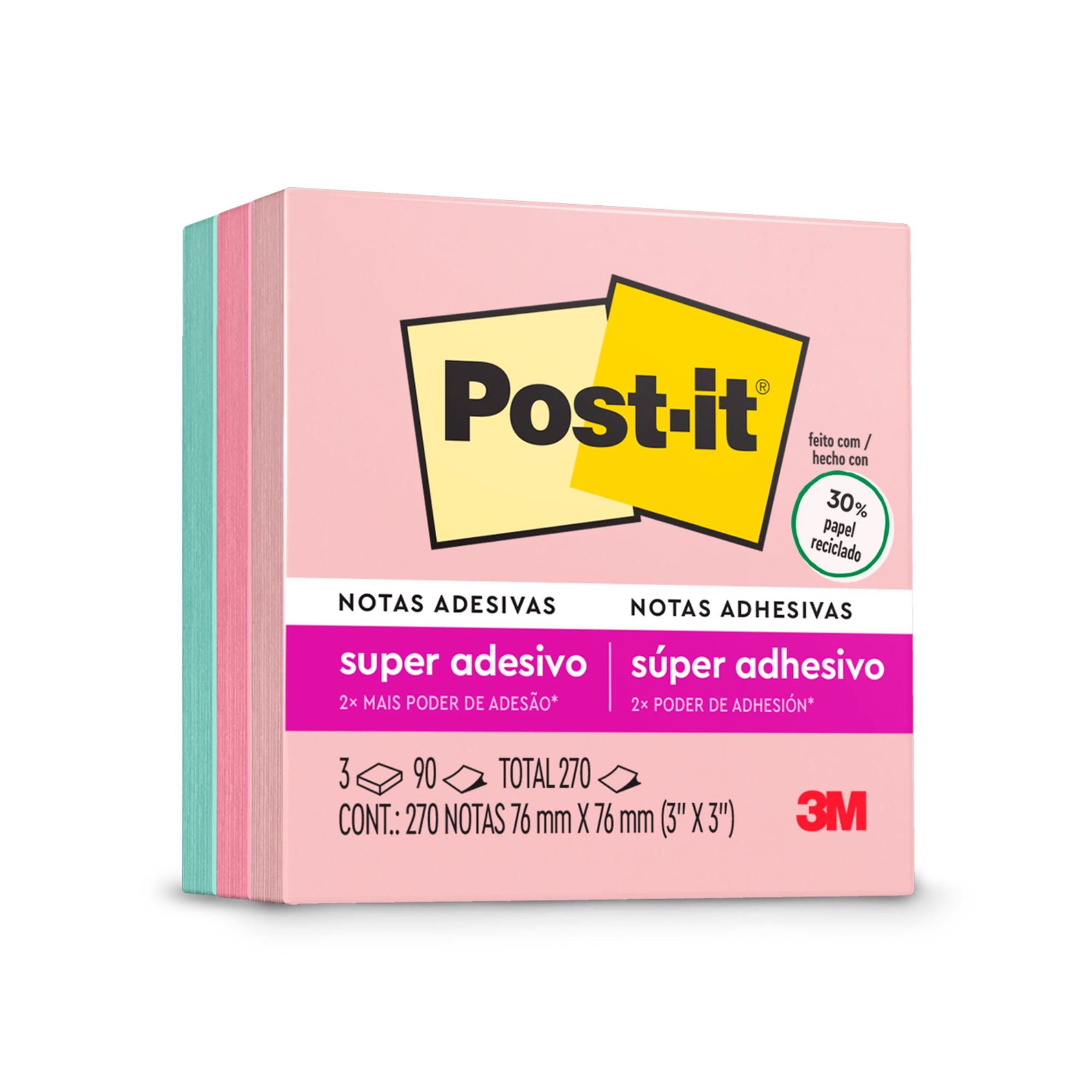 Nota Adhesiva Post-it Super Sticky Viajar 76x76mm 270 Hojas Post it
