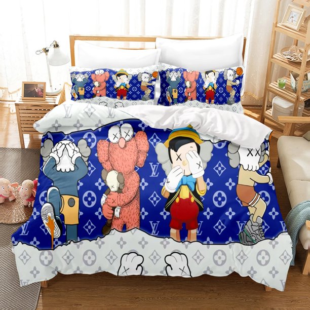 Sesame Street Quilt Cover Cuteed Cartoon Covers for Teenager Children,Sesame Street Duvet Cover Set Bedding Single Twin Bed Sheets