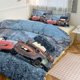 thumbnail image 1 of Cars Lightning McQueen Print Bedding Set Pattern Duvet Cove Set 3 Pieces 1 Quilt Cover And 2 Pillowcases for Women Men Teens, 1 of 5