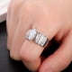 thumbnail image 1 of Shiny Zircon Engagement Ring with Sparkling Band - Perfect for Weddings, Anniversaries, and Special Occasions, 1 of 4