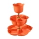 thumbnail image 1 of Canasto De Drenaje Giratoria Para Decoración De Bandeja De Verduras, Olla Caliente, Para Alimentos, Frutas Secas, Naranja, 1 of 3