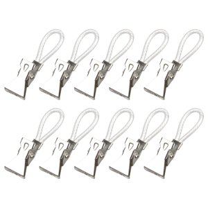 Bothyi - 10 Piezas Para Colgar Paños De Cocina Clips Armario Para Cortina De Ducha Ropa Pequeña Blanca