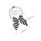 thumbnail image 2 of INSPIRE CHIC Lazo de Mujer Ajustable con Nudo Pre-Hecho a Rayas para Uniforme 4.33" x 5.51" Negro Blanco, 2 of 5