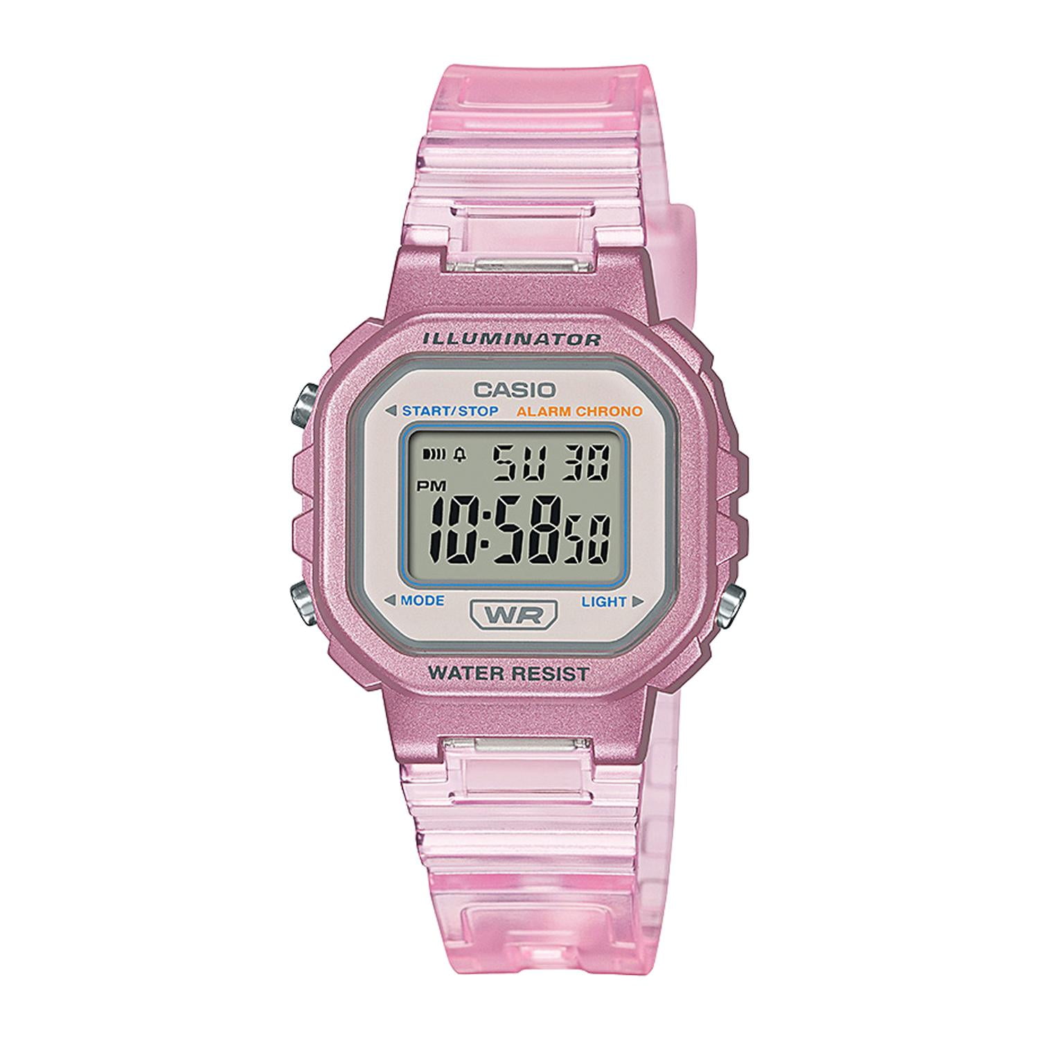 Reloj Casio La-20whs-4adf Resina Juvenil Rosado Rosa