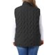thumbnail image 3 of Chaleco acolchado sin mangas con cremallera y cuello alto para mujer de talla grande Agnes Orinda, ligero, cálido, casual, con bolsillos, L Negro, 3 of 6