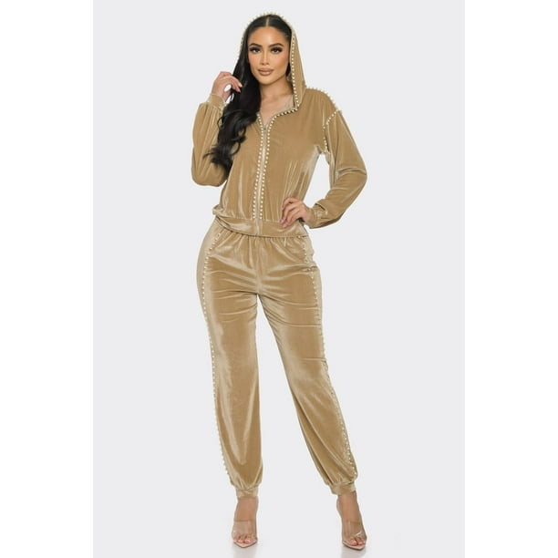 Conjunto Jogger Con Perlas
