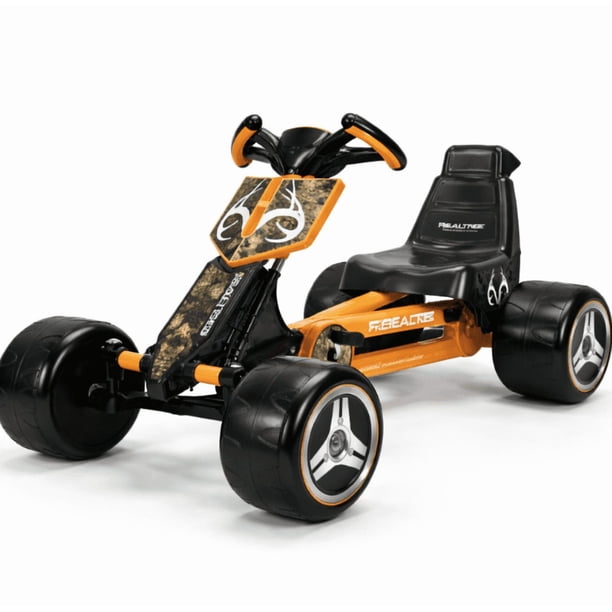 Realtree Go-Kart de Pedales con Licencia Oficial de Camuflaje para Juego Al Aire Libre con Pedales Fáciles