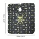 thumbnail image 4 of Unique Bargains 1 Pc Capa de Peluquería con Patrón de Tijeras para Barbería 62.99"x55.12" Negro Amarillo, 4 of 6