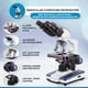 thumbnail image 2 of Microscopio AmScope serie B120C para estudiantes y profesionales, 2 of 7