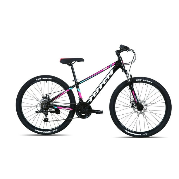 Bicicleta Mtb Aro 26 Modelo Y650 Negro Rosa Lider
