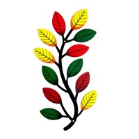 Magideal - Rama De De Metal Multicolor Arte De La Pared Decoración Arte Decorativo Artesanía Colgante De Pared Estatua De Jardín Para Balcón Porche Sala De , Derecho Derecha