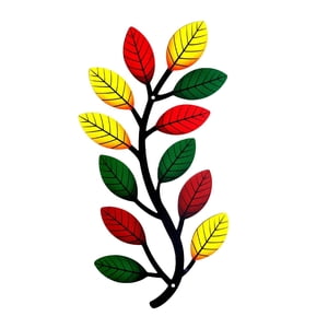 Magideal - Rama De De Metal Multicolor Arte De La Pared Decoración Arte Decorativo Artesanía Colgante De Pared Estatua De Jardín Para Balcón Porche Sala De , Derecho Derecha