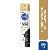 Antitranspirante Aerosol Black And White Invisible 150 Ml Nivea