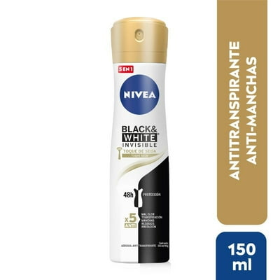 Antitranspirante Aerosol Black And White Invisible 150 Ml Nivea
