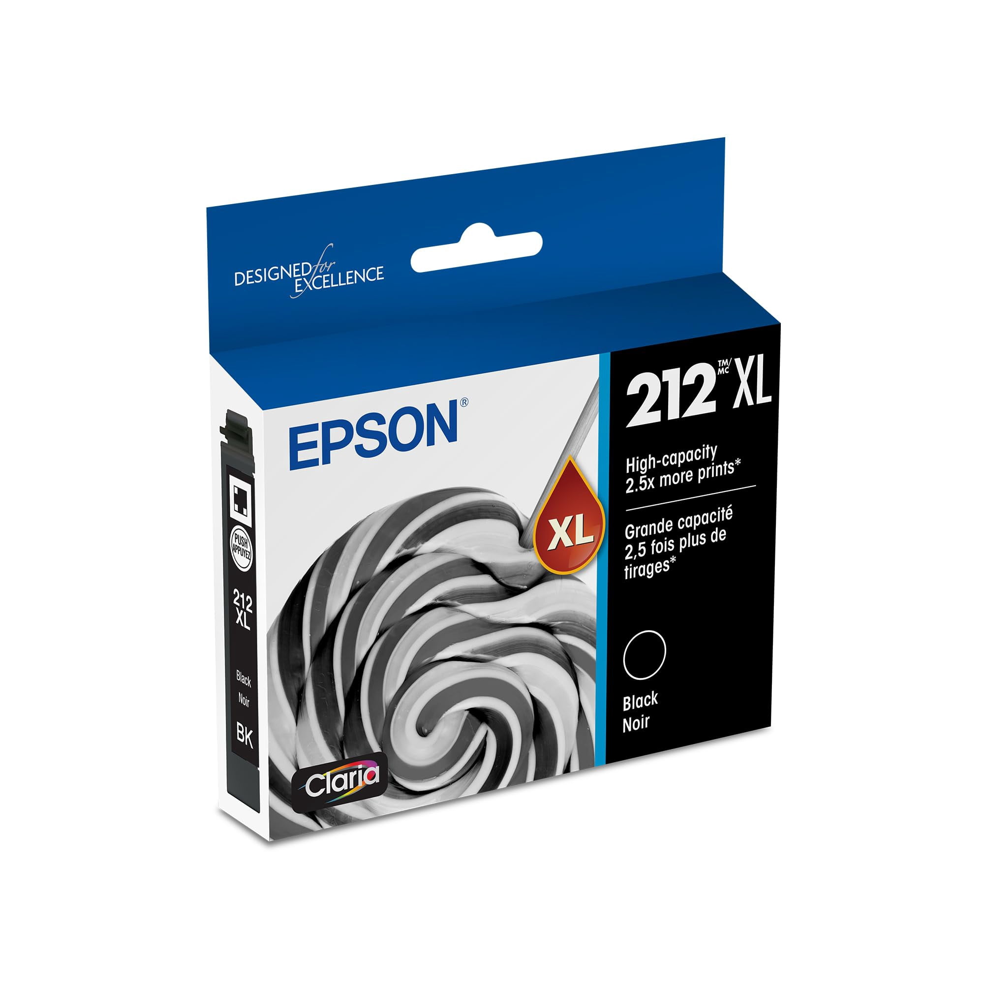 Cartucho De Tinta Epson 212 Claria High Capacity Negro T212xl120-s