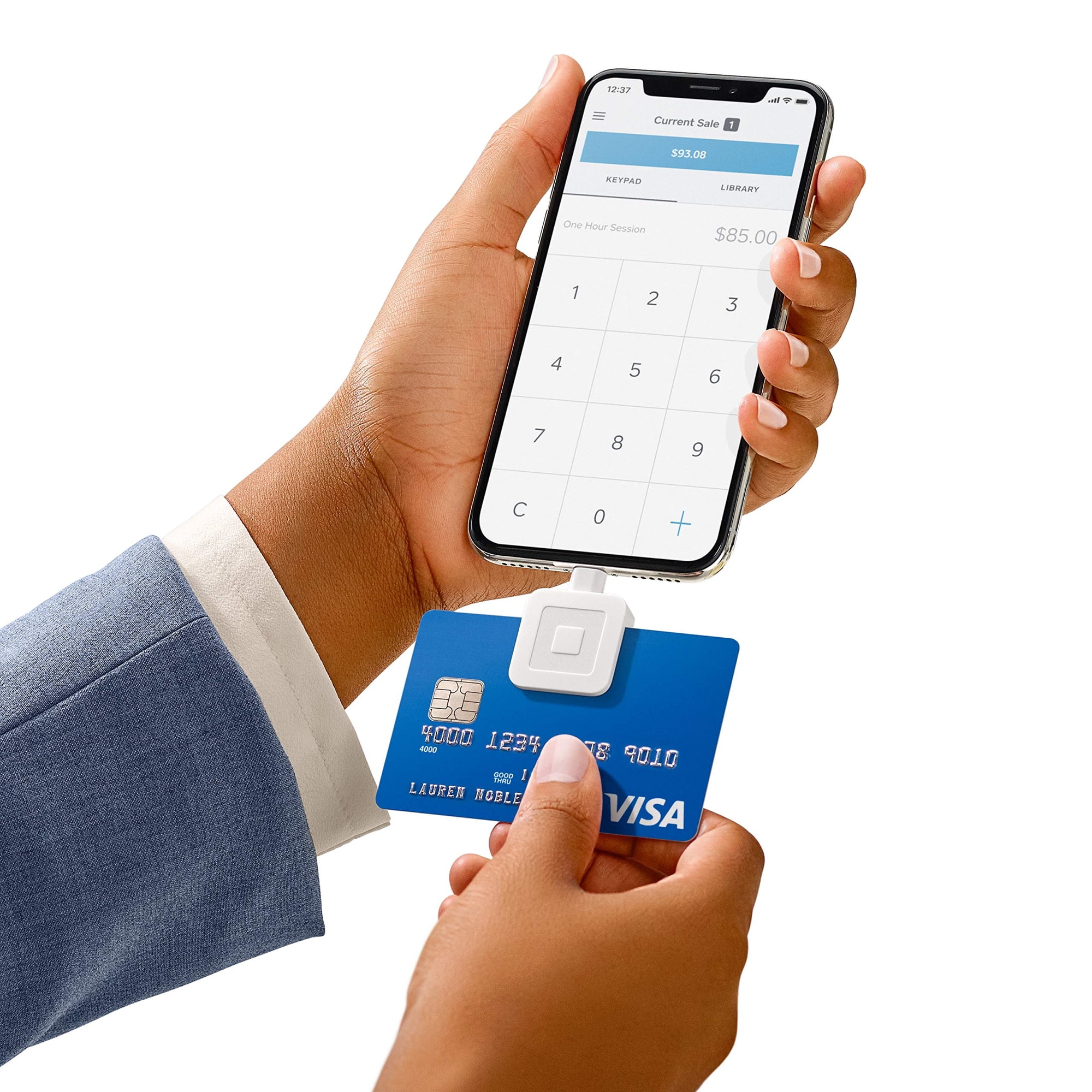 Square - Lector De Tarjetas Cuadrado Para Magstripe Con Conector Lightning
