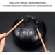 thumbnail image 4 of Tambor de lengüeta de acero de 8 piezas, fundas para dedos, handpan con 4 baquetas etéreas, kit de instrumentos de percusión, 4 of 7