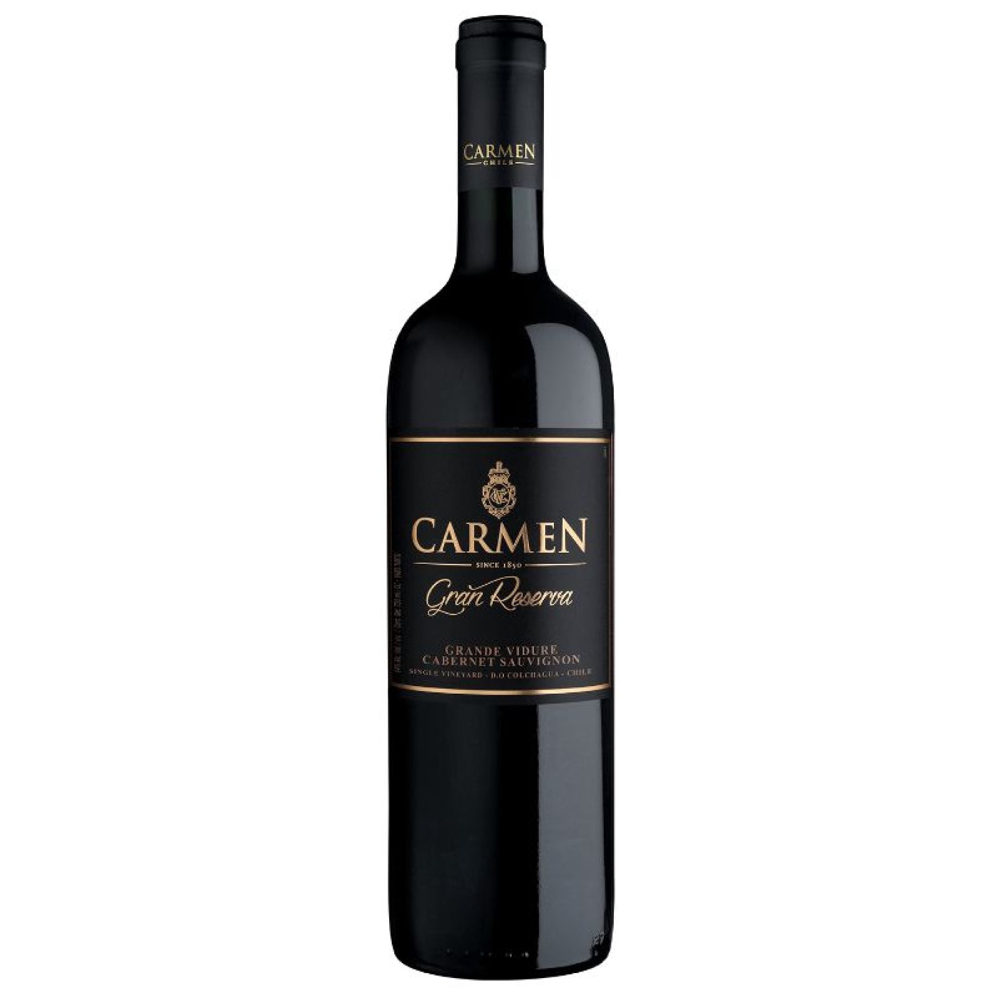 Vino Tinto Cabernet Sauvignon Gran Reserva 14° Botella 700 ml Carmen