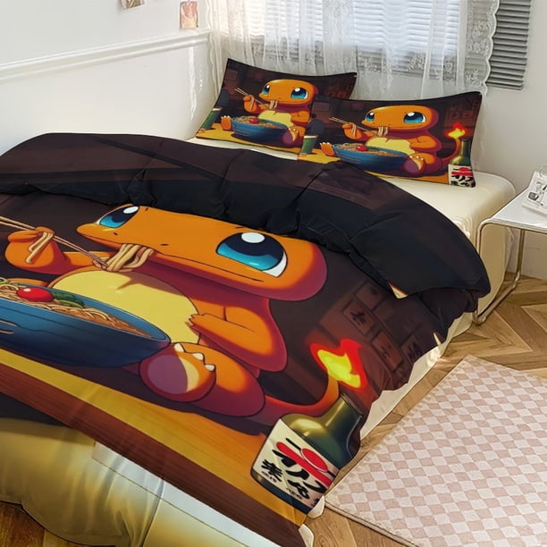 Ch_arma_nder Print Bedding Set Pattern Duvet Cove Set 3 Pieces 1 Quilt Cover And 2 Pillowcases for Women Men Teens