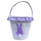 thumbnail image 1 of Canvas Easter Bunny Basket Tote Bag Regalo Juguetes Para Festival Caza Caramelo Púrpura, 1 of 5