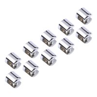 Bothyi - 10X Soportes Para Estantes De Vidrio Abrazaderas Soporte De Fijación De Vidrio Clip Abrazadera De Vidrio De Metal