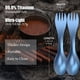 thumbnail image 2 of Utensilio de camping OUTXE Titanium ultraligero Spork, paquete de 2 unidades, 2 of 6