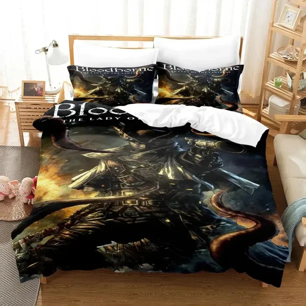 Game Lady Maria Bloodborne Bedding Set Duvet Cover Bed Set Quilt Cover Pillowcase Comforter Boys Adult Bed Sheets