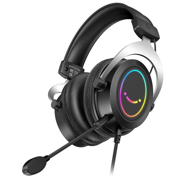 Auriculares para juegos FIFINE Ampligame H3 RGB con micrófono con cable