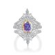 thumbnail image 1 of Juego de Anillos de Boda de Moissanita de 2 Quilates para Mujer Color D VVS1 Juego de Anillos de Compromiso Ovalado Plata Esterlina 925 Eternidad Juegos de Anillos Nupciales para Mujer Talla 5-10, 1 of 7