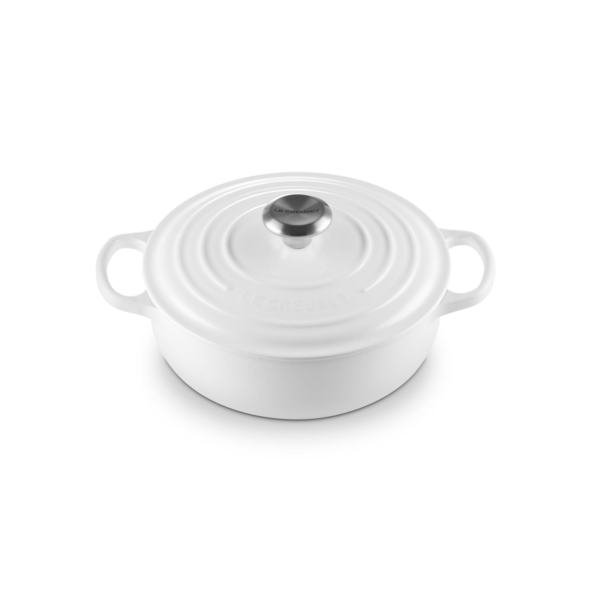 Horno Sauteuse Le Creuset De Hierro Fundido Esmaltado De 3,5 L, Color Blanco