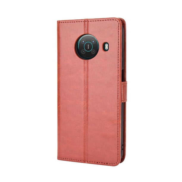 Funda tipo libro para Nokia X20/X10, cartera todo‑en‑uno, funda multifuncional con tarjetero y correa de muñeca desmontable