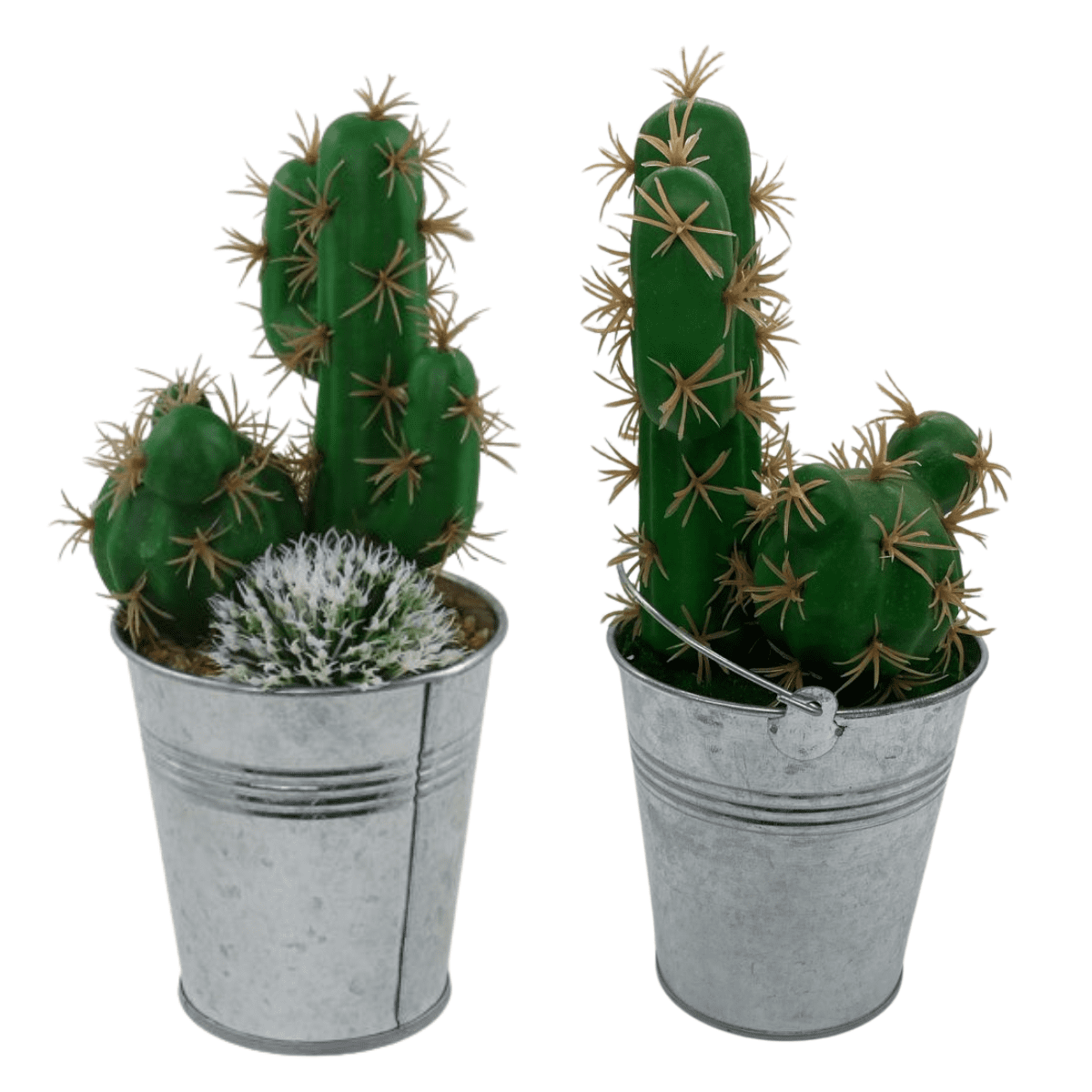 Genérico - Cactus Artificial Verde Artesanal Hogar Y Decoración