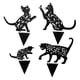thumbnail image 3 of Estacas Decorativas De Metal Con Figura De Gato Para Jardín Y Patio, 3 of 5