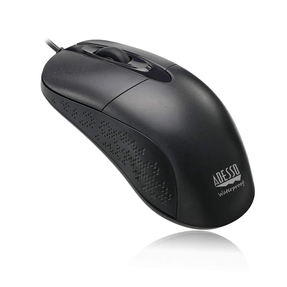 Ratón ADESSO iMouse W4, impermeable, cableado, óptico, 1000 DPI, USB