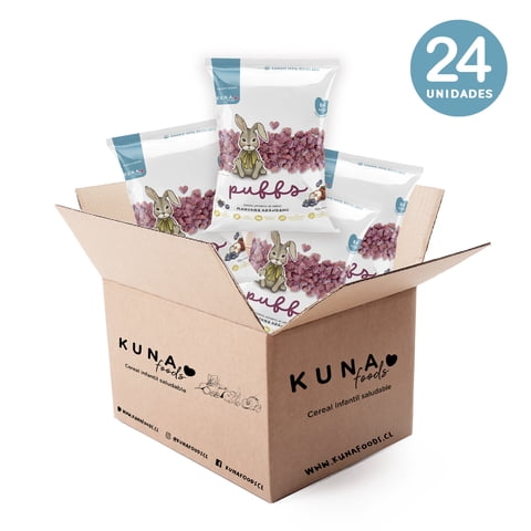 Kuna Foods - Caja Individual Puffs Manzana Arándano (24X10G)