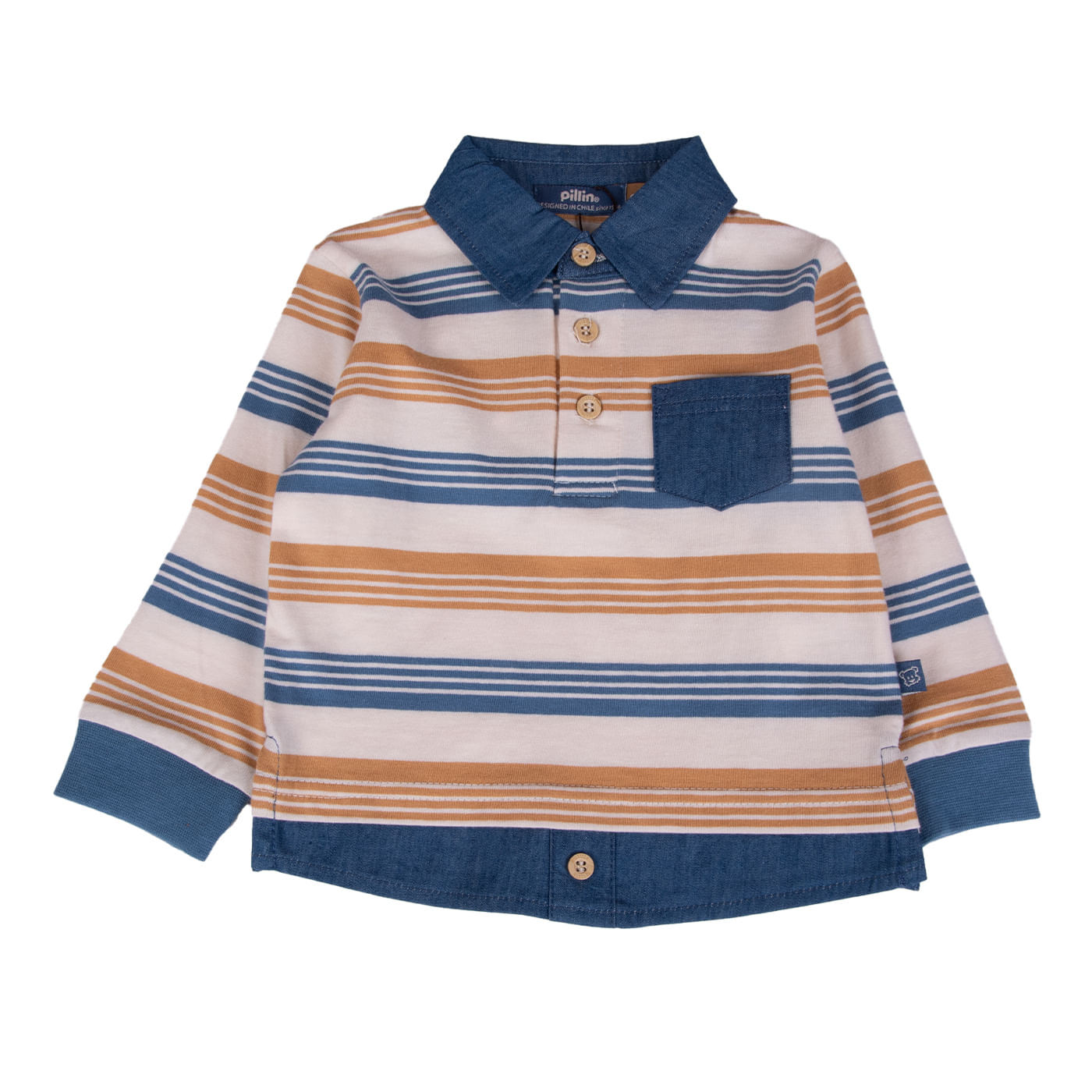 Polera Bebé Niño Crudo Pillin