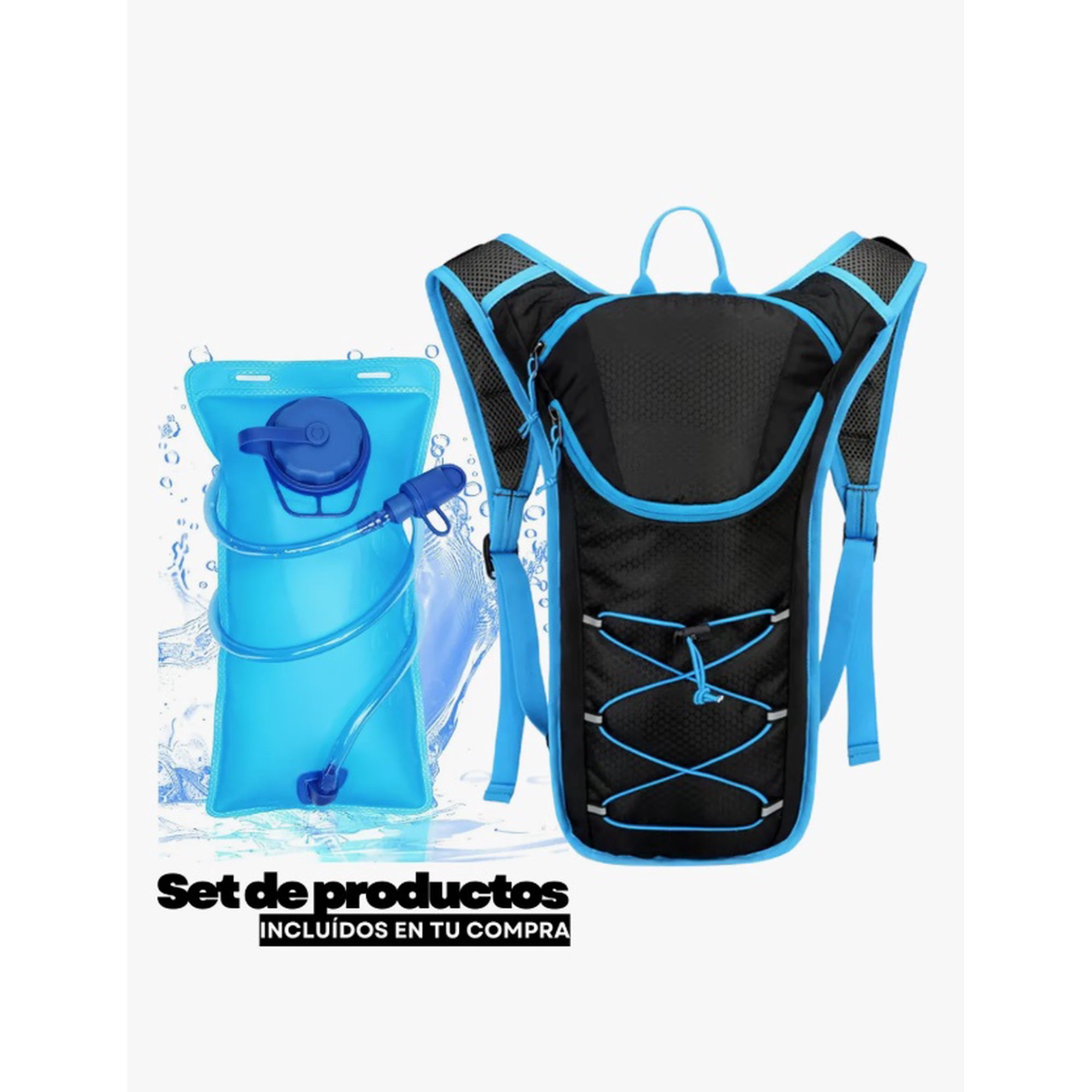 Riqui - Mochila Hidratacion Ciclismo Azul
