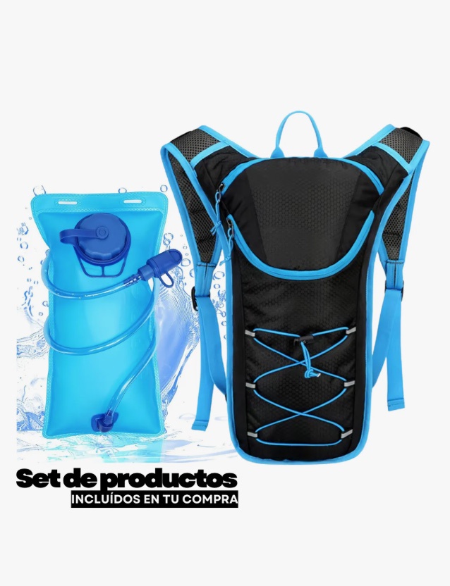 Riqui - Mochila Hidratacion Ciclismo Azul