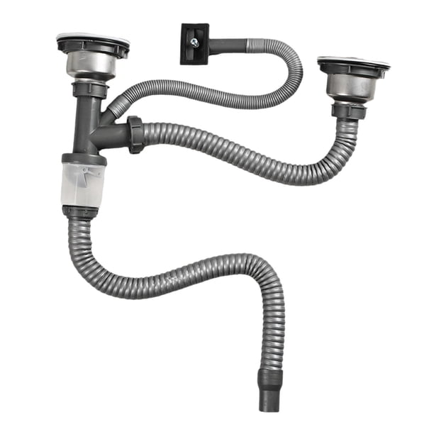 Tubo De Drenaje Para Fregadero, Accesorio Para Fregadero Doble, Tubo De Drenaje Para Desechos De Cocina