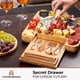 thumbnail image 5 of Tabla de charcutería Woodenhouse, bandeja de queso de bambú con utensilios, 5 of 8