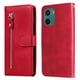 thumbnail image 1 of Funda con Cremallera para Motorola Moto G05, Carcasa Cartera de Cuero PU con Soporte y Tarjetero, 1 of 5